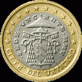 1 Euro Sede Vacante 2005 UNC Vaticaan